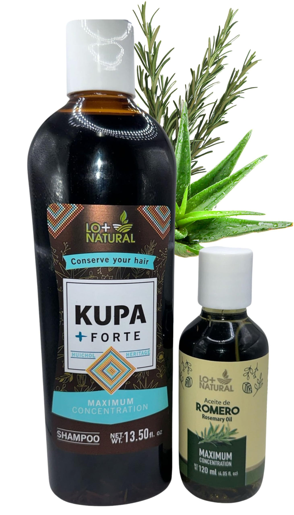 LO+NATURAL Rosemary & Aloe Shampoo De Romero & Sabila – Organic, Huichol Heritage