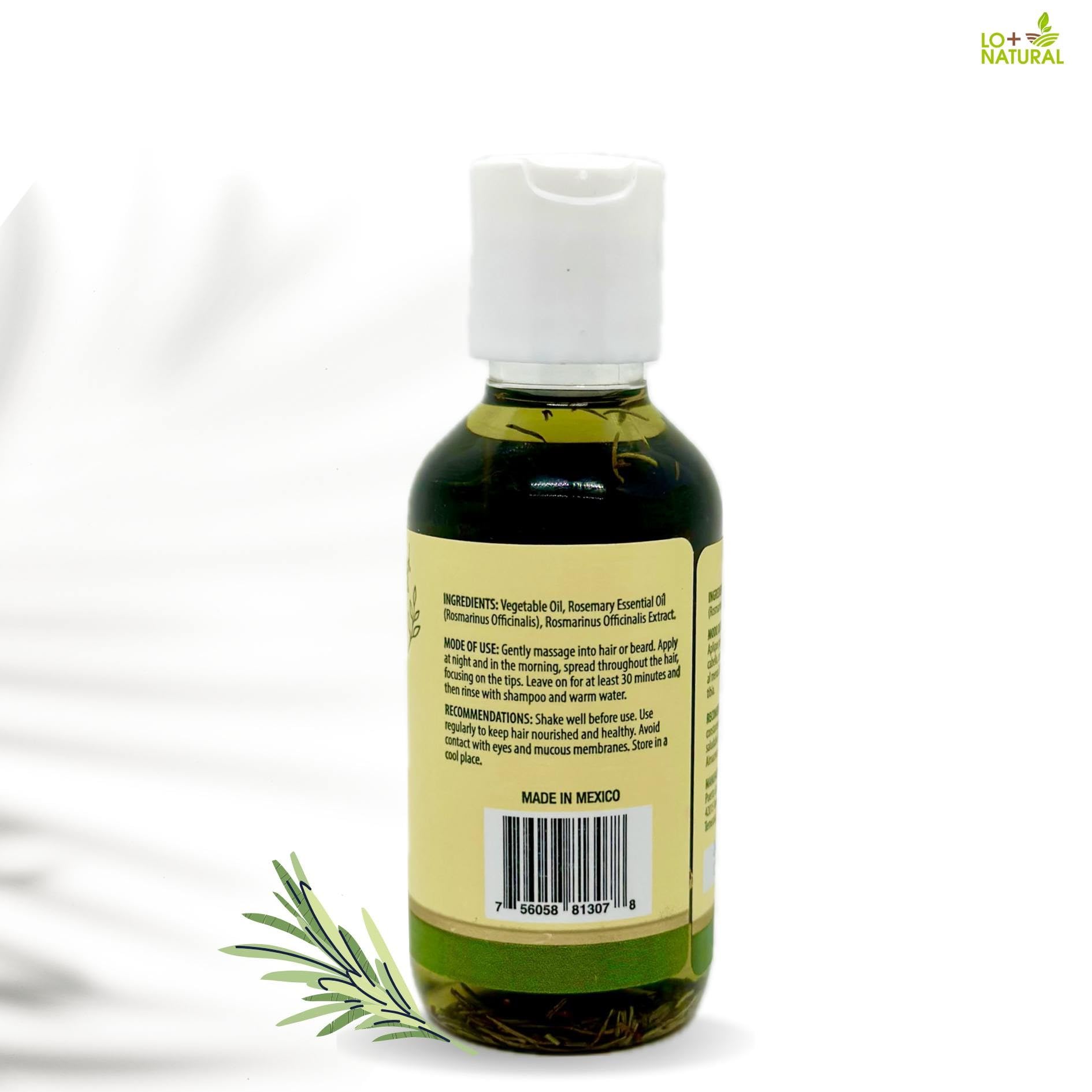 LO+NATURAL Rosemary & Aloe Shampoo De Romero & Sabila – Organic, Huichol Heritage