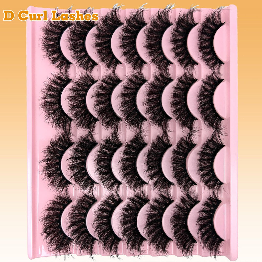 loladook Strip Lashes Mink Dramatic Long 5D – 20mm Wispy D-Curl Bulk Pack (M39)