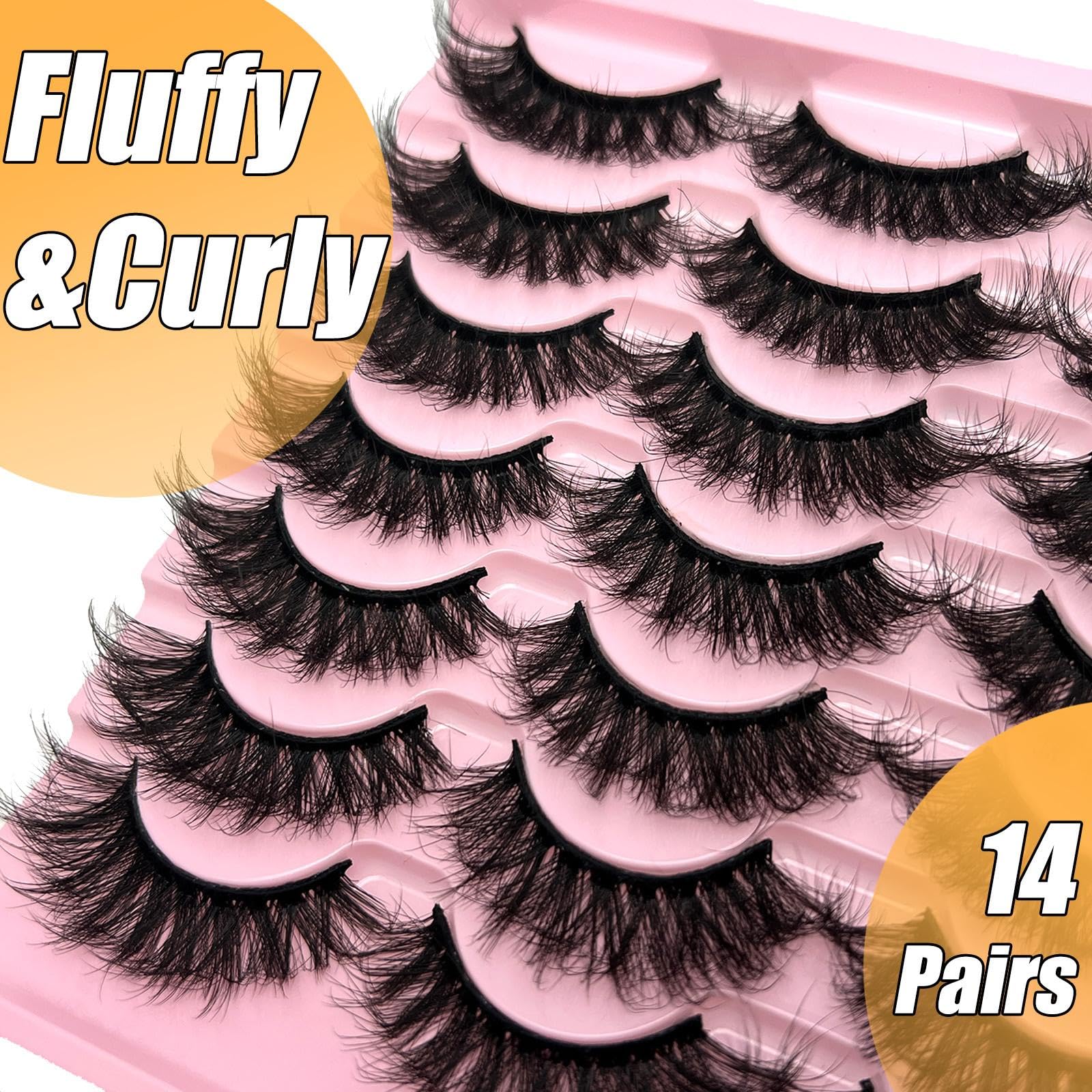 loladook Strip Lashes Mink Dramatic Long 5D – 20mm Wispy D-Curl Bulk Pack (M39)