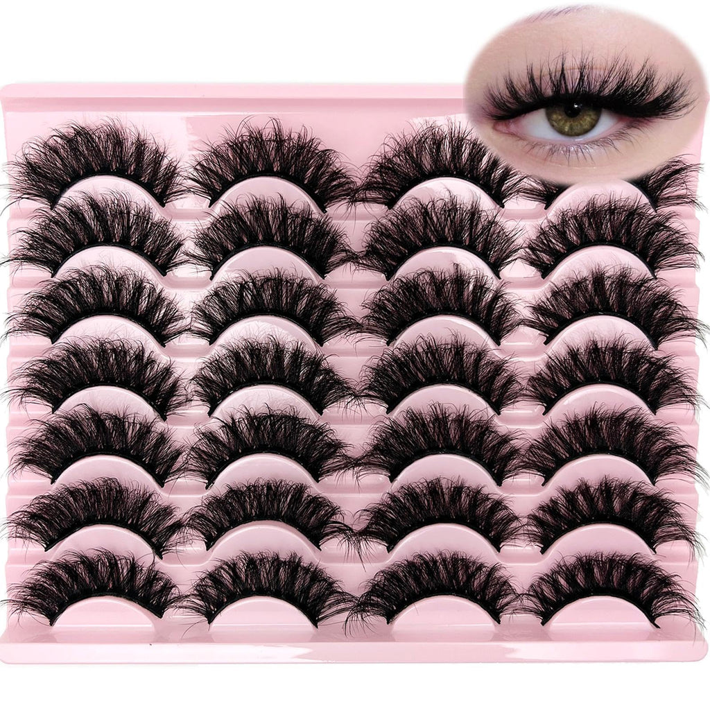 loladook Strip Lashes Mink Dramatic Long 5D – 20mm Wispy D-Curl Bulk Pack (M39)