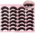 loladook Strip Lashes Mink Dramatic Long 5D – 20mm Wispy D-Curl Bulk Pack (M39)