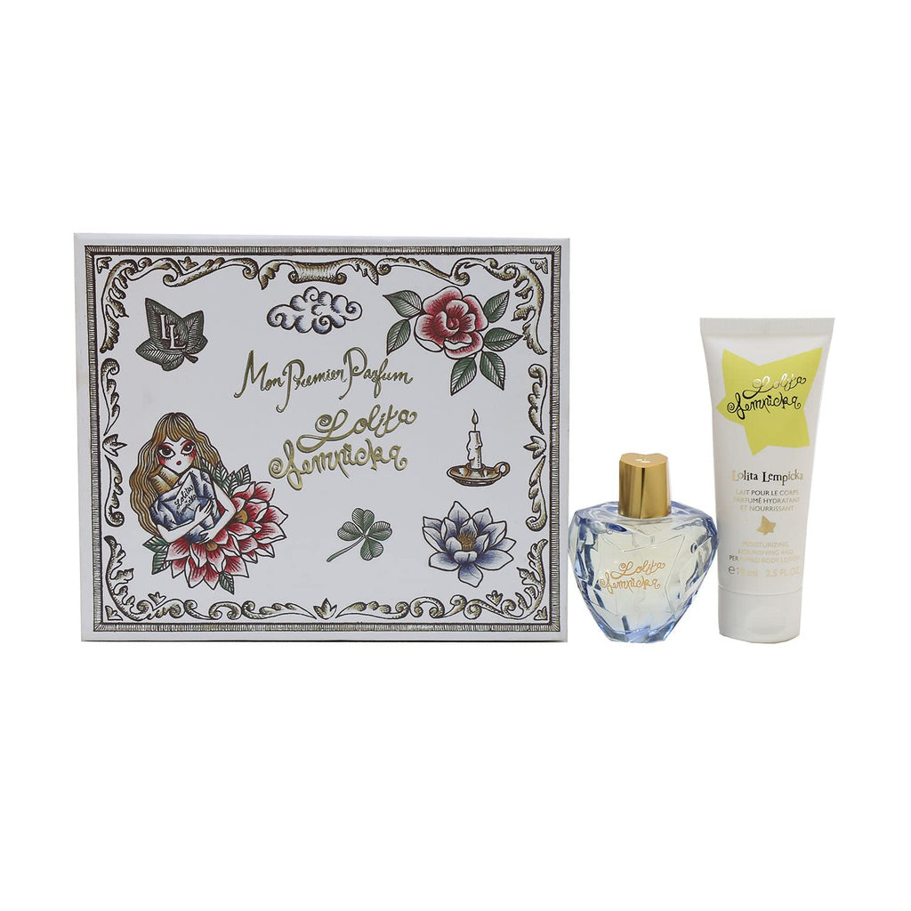 Lolita Lempicka Mon Premier Gift Set – 1.7 oz Spray Bottle + 2.5 oz Body Lotion