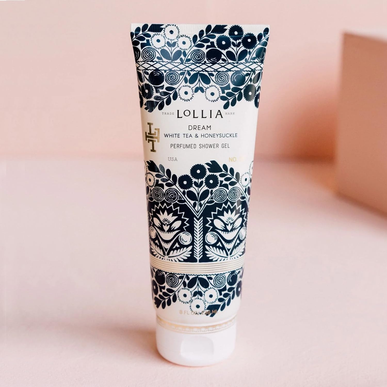 LOLLIA Dream Shower Gel | White Tea & Honeysuckle, 8 oz