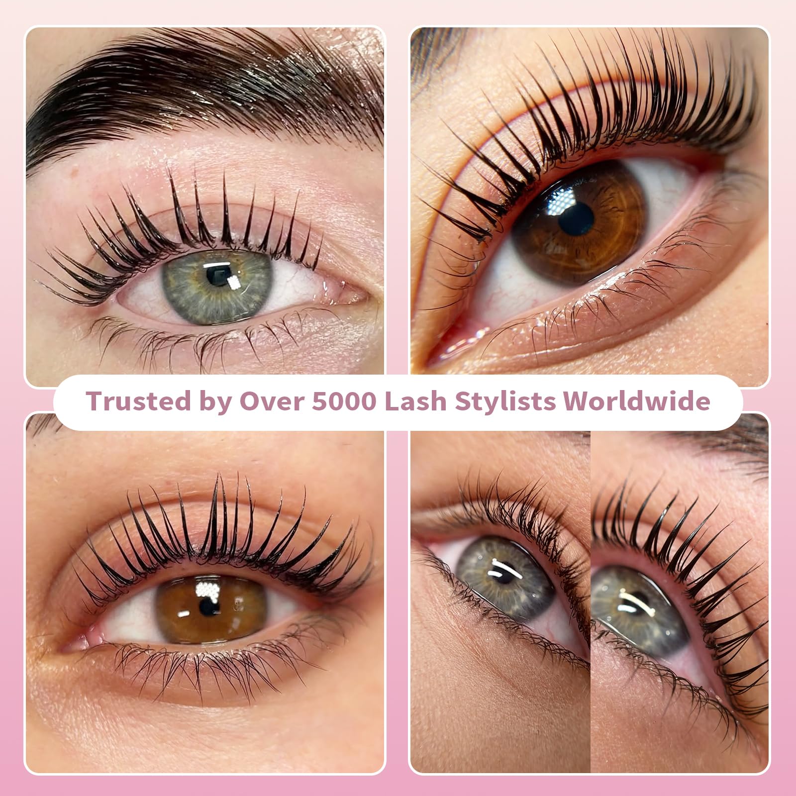 Lomansa Lash Lift Kit for Beginners — At-Home DIY Eyelash Perm with Open Eye Pads