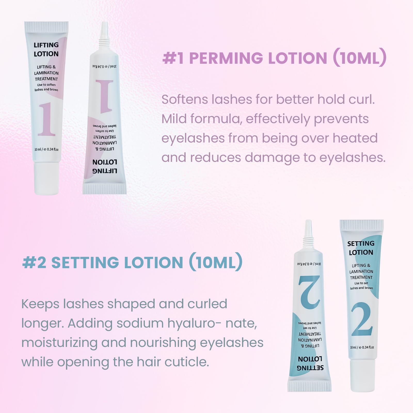 Lomansa Lash Lifting & Fixing Lotion – DIY Home Lash Lift with Precision Slim-Tip Tube