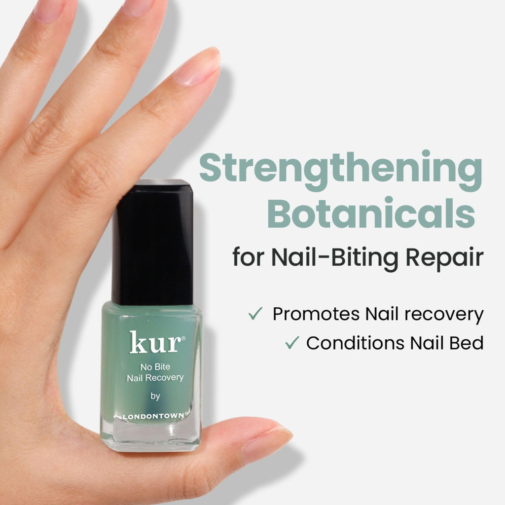 LONDONTOWN No Bite Nail Recovery – Bitter Deterrent Polish for Nail Biting Prevention