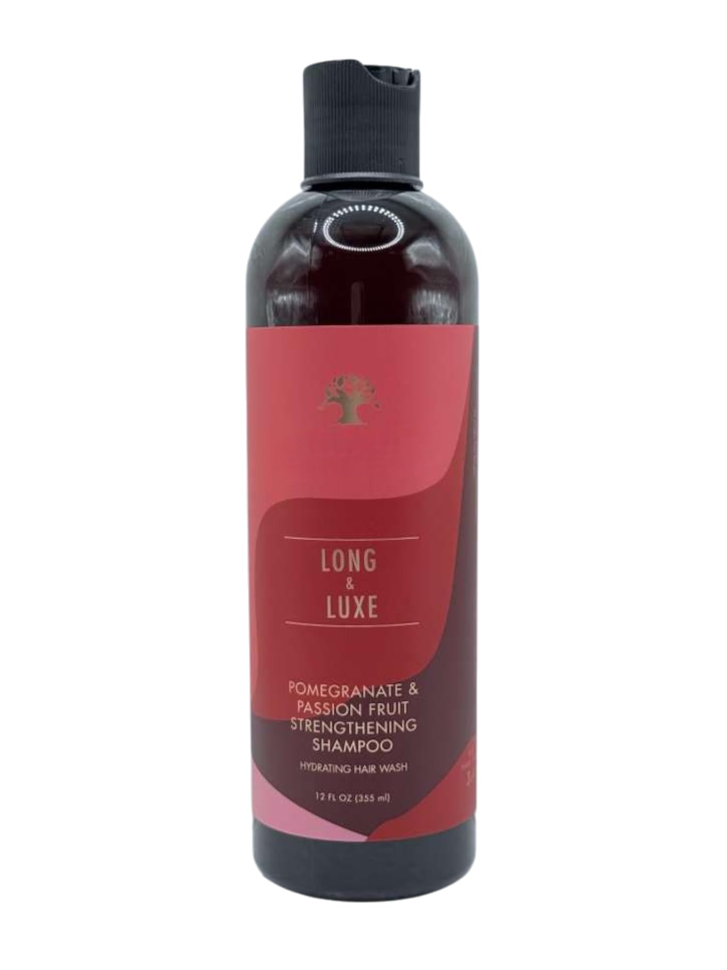 Long & Luxe Strengthening Shampoo & Conditioner Duo – 12 oz Each, Sulfate-Free, Pomegranate & Passion Fruit