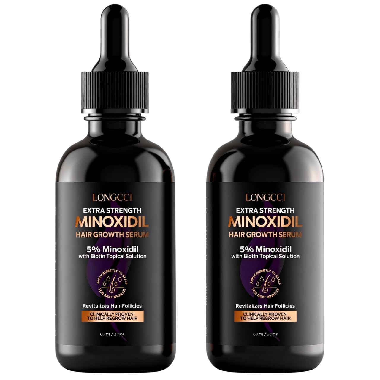 LONGCCI 5% Minoxidil for Women – Extra Strength Hair Regrowth, 120ML