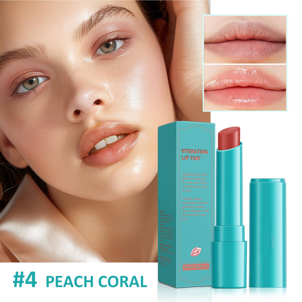 Loobexery 4 Pcs Lip Tint Hydrating Set – Long-Lasting, Waterproof Lip Gloss & Tint (01#)