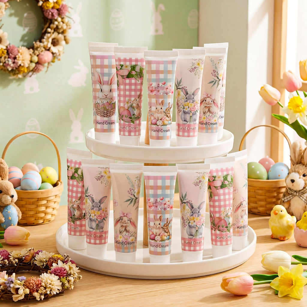Loopeer 25-Pack Easter Hand Cream Gift Set | Travel-Size 30ml Bunny-Themed Party Favors