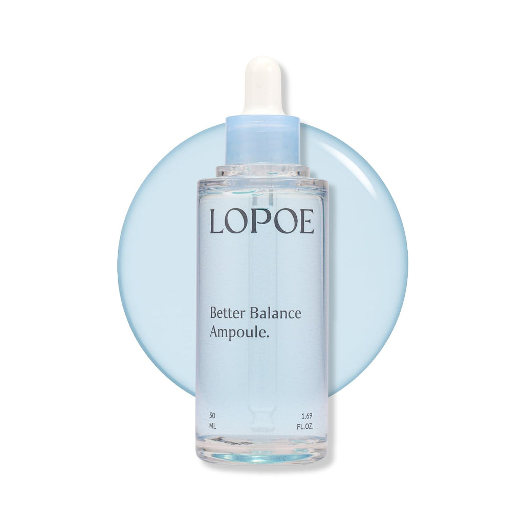 LOPOE Better Balance Ampoule – Hydrating Glass Skin Serum with Blue Agave, Panthenol & Hyaluronic Acid (50 ml)