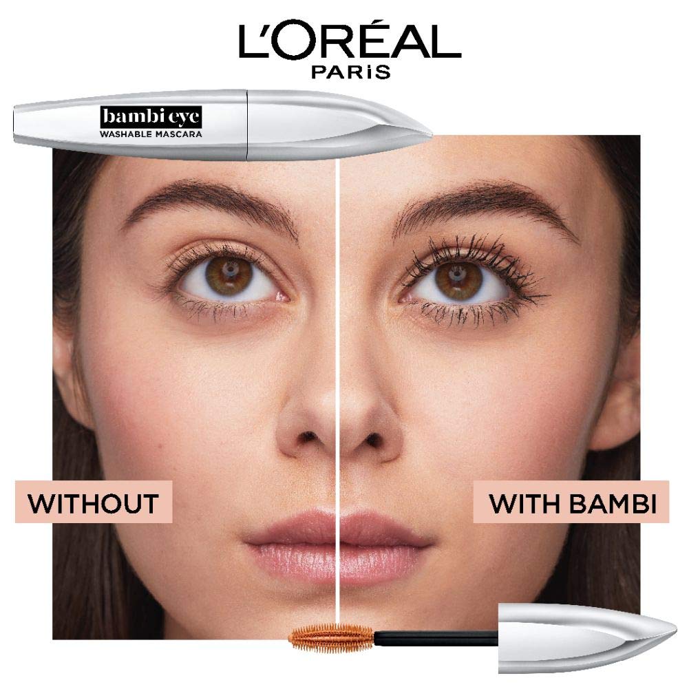 L'Oreal Paris Bambi Eye Mascara – Lasting Volume, Length & Lift | Waterproof & No Clumping