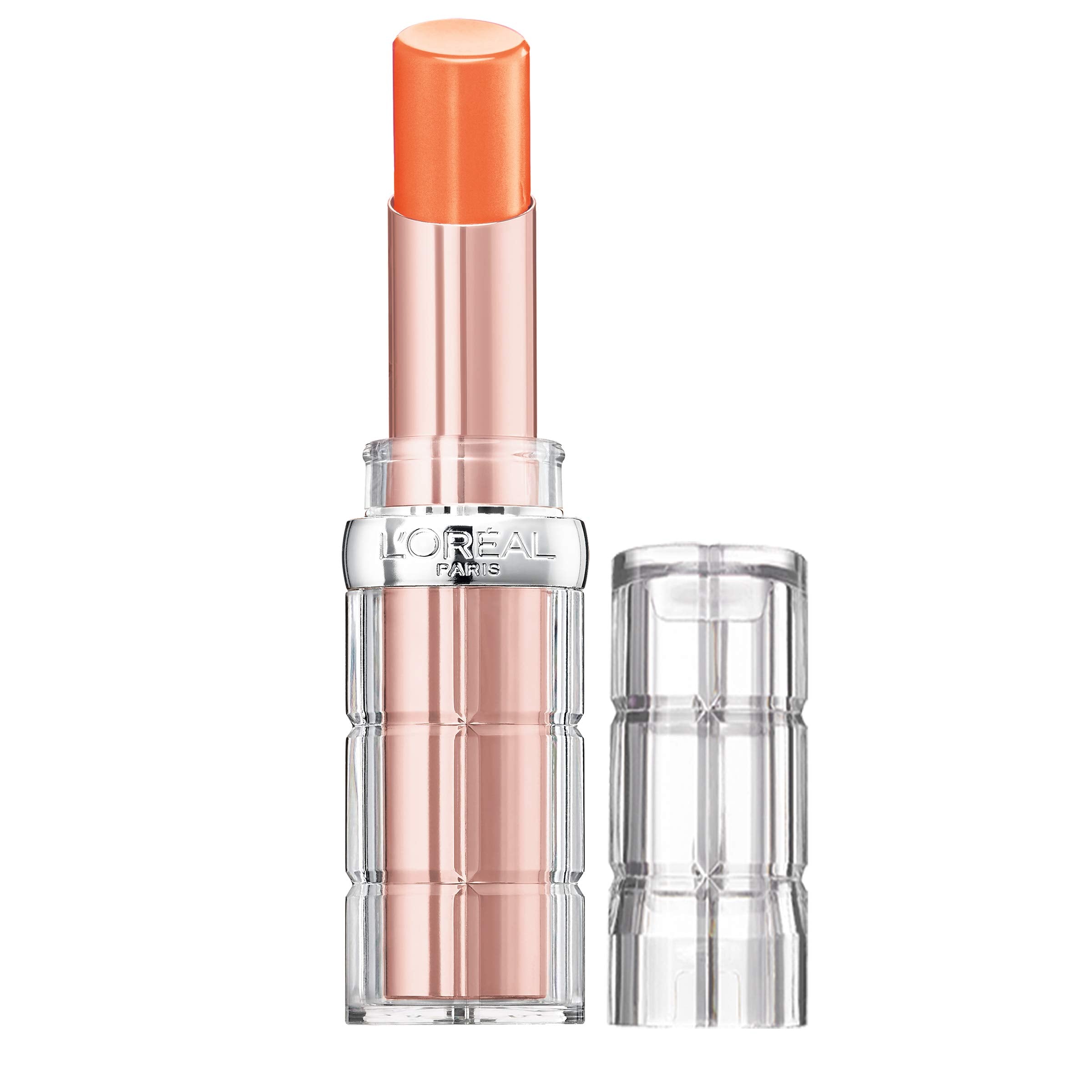 L'Oréal Paris Colour Riche Plump and Shine Lipstick – Nectarine Plump, Glossy Finish, All-Day Moisture