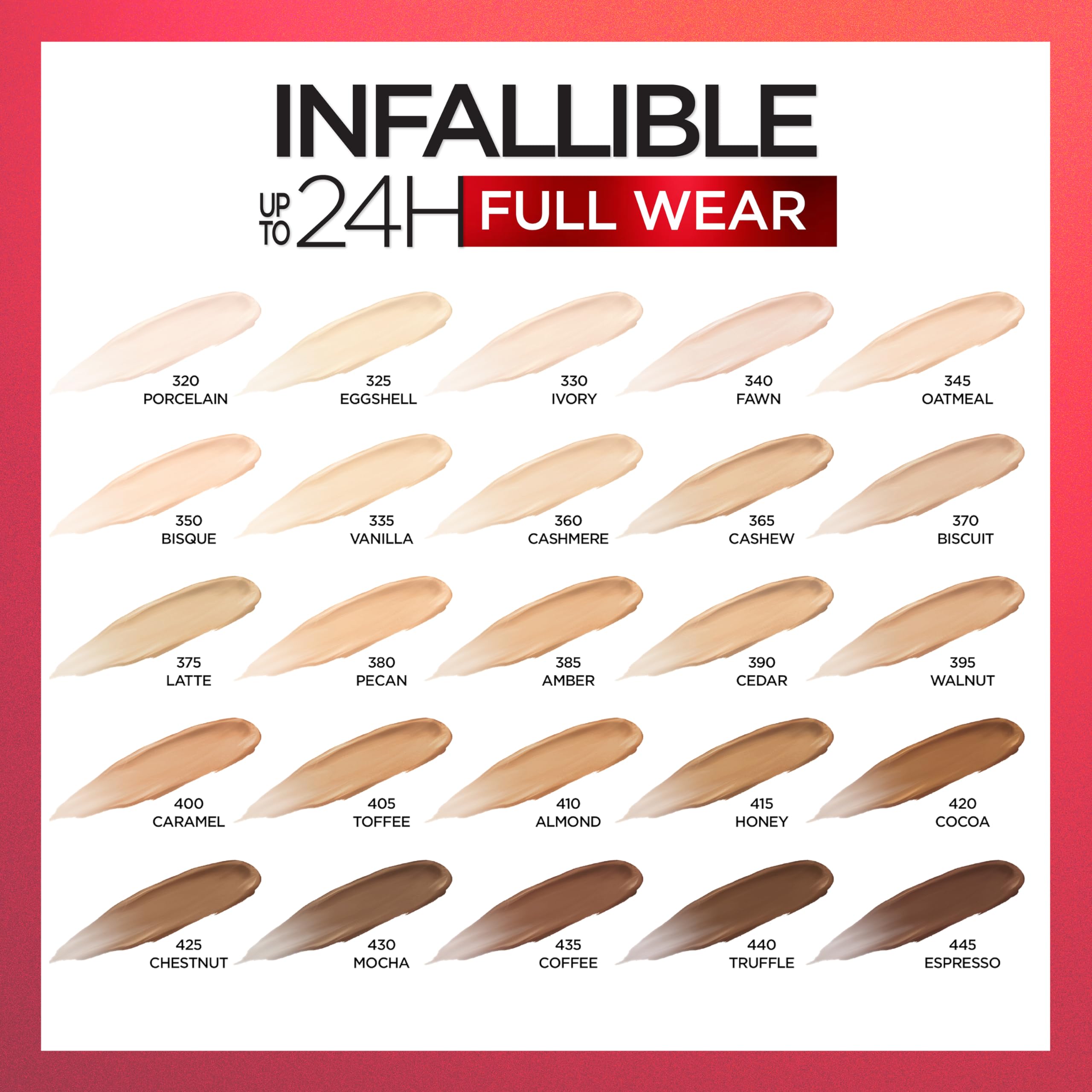 L'Oreal Paris Infallible Full Wear Waterproof Matte Concealer – Full Coverage, Bisque