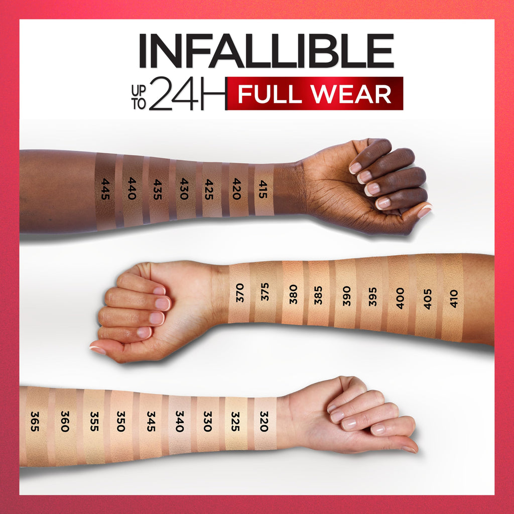 L'Oréal Paris Infallible Full Wear Waterproof Matte Concealer – Full Coverage, Oatmeal, 0.33 oz