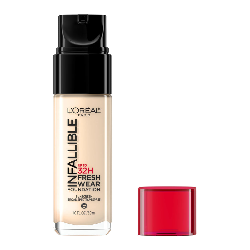L'Oreal Paris Infallible Fresh Wear Foundation Rose Pearl – Lightweight, Longwear, SPF 25