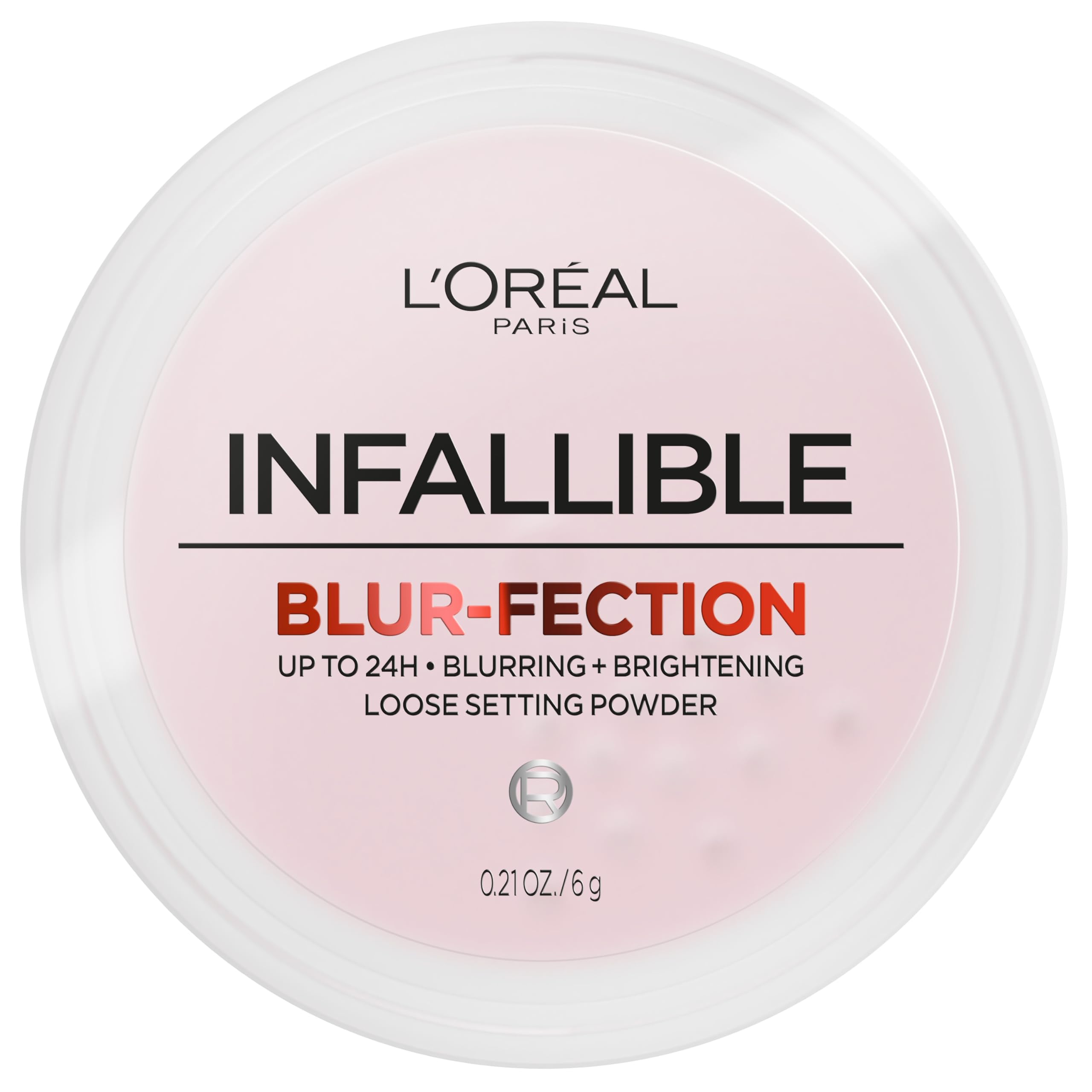 L'Oreal Paris Infallible Blur-fection Longwear Loose Setting Powder – Brightening Light Pink – Up to 24H Wear