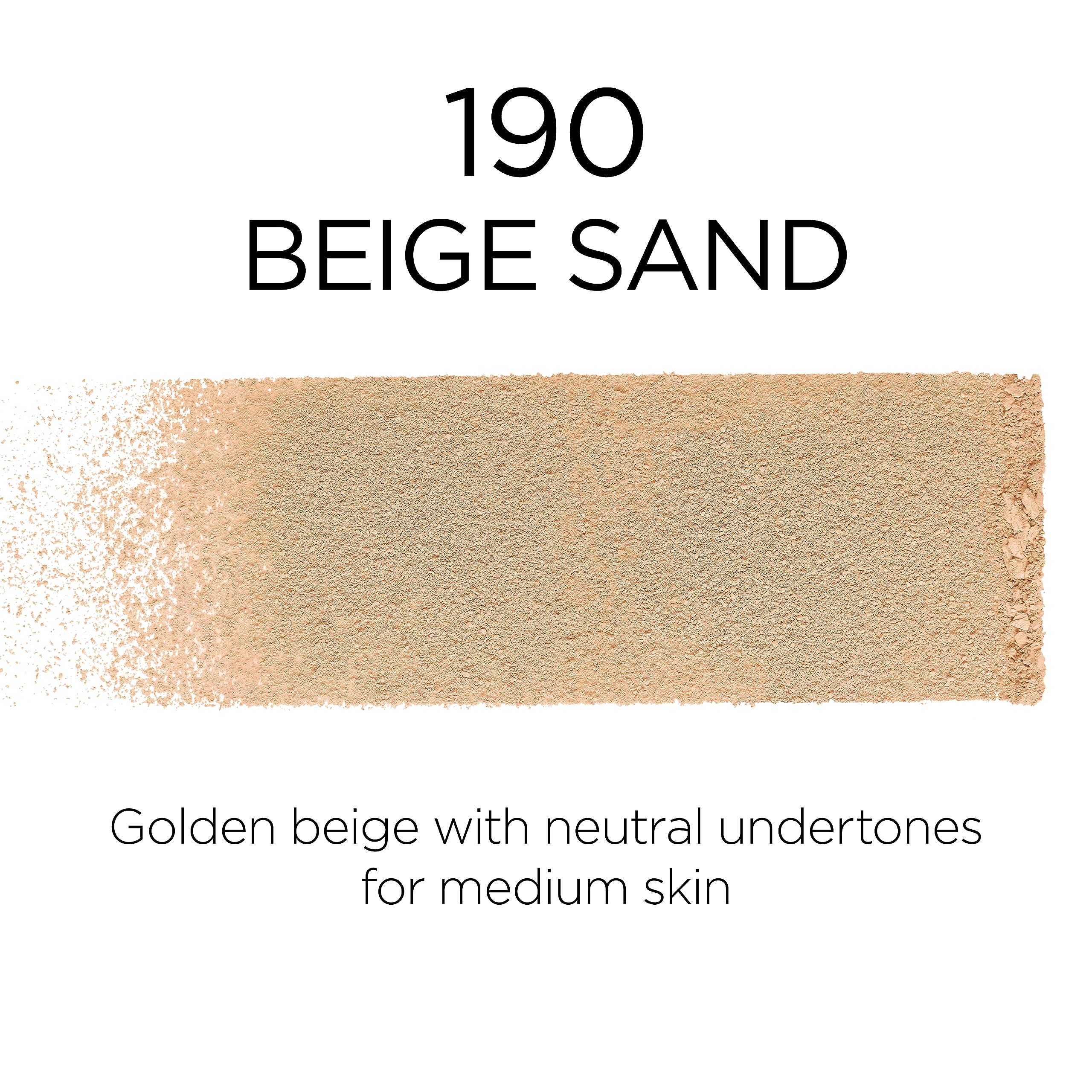 L'Oreal Paris Infallible Fresh Wear Foundation in a Powder - Up to 24H Wear, Waterproof, Beige Sand