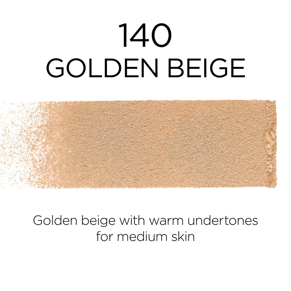 L'Oreal Paris Infallible Fresh Wear Foundation in Powder – Up to 24H Wear, Waterproof, Golden Beige, 0.31 oz