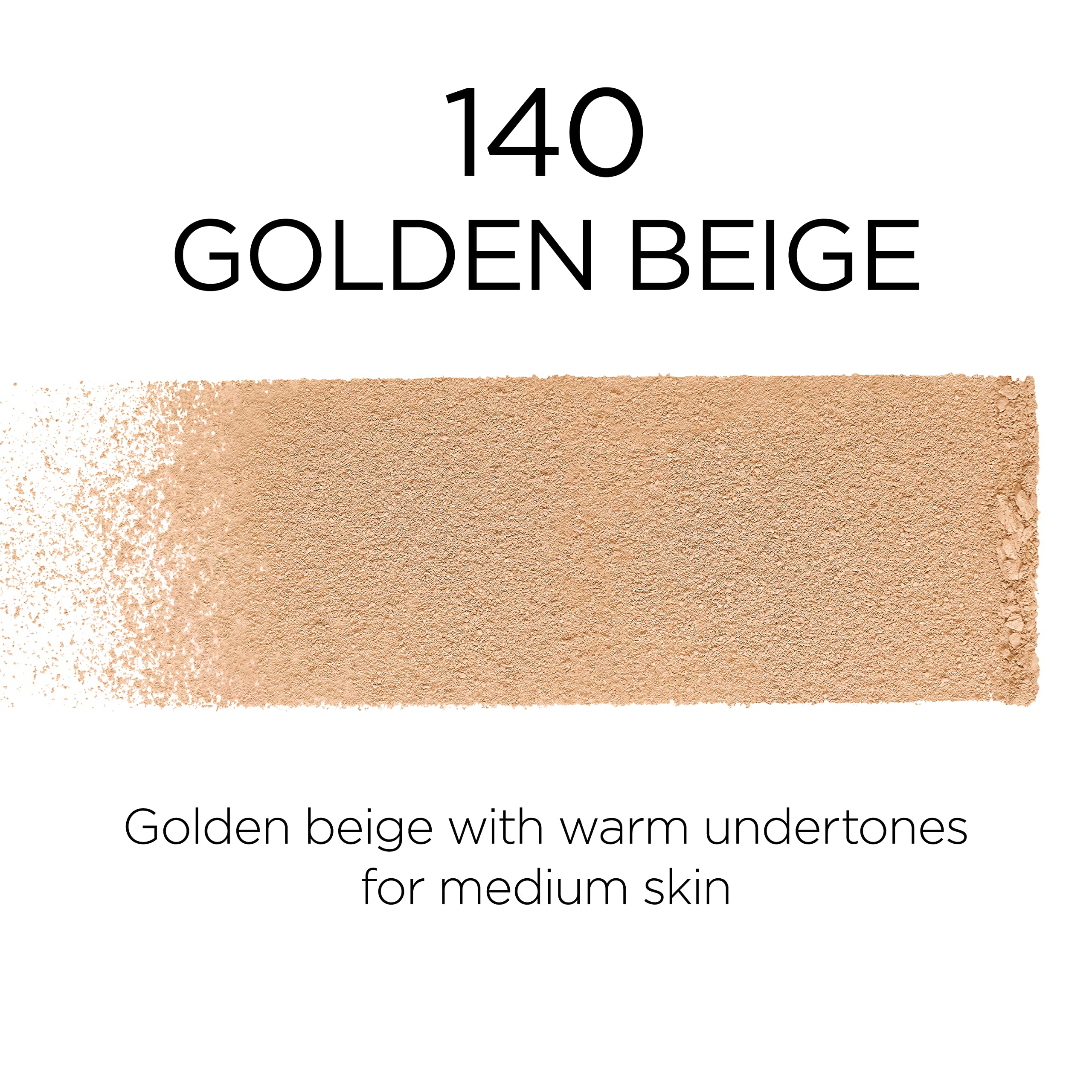 L'Oreal Paris Infallible Fresh Wear Foundation in Powder – Up to 24H Wear, Waterproof, Golden Beige, 0.31 oz