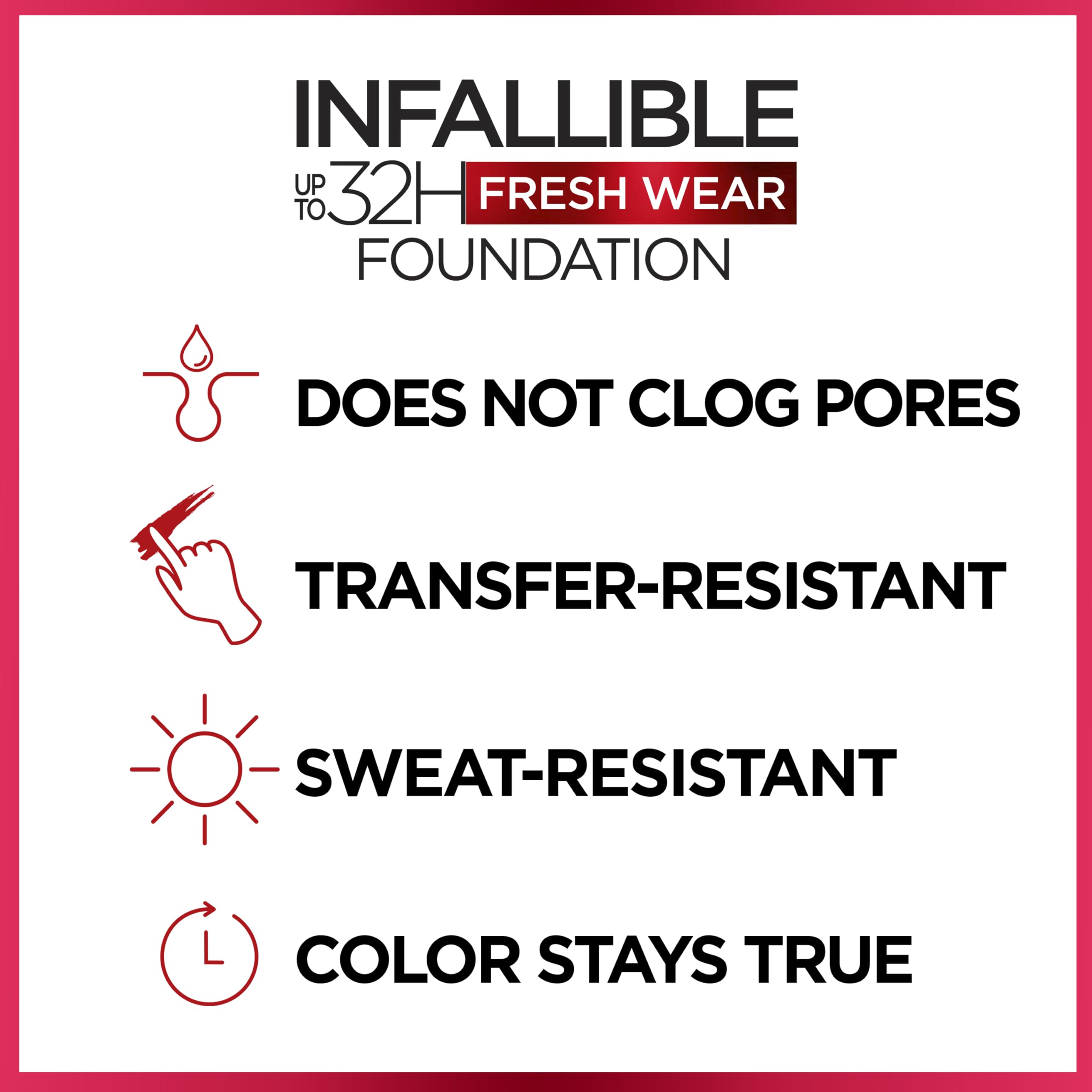 L'Oreal Paris Infallible Fresh Wear Foundation Espresso — Lightweight, Longwear Coverage with SPF 25
