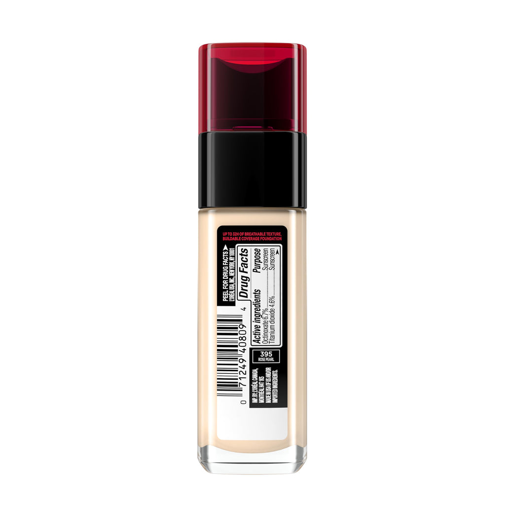 L'Oreal Paris Infallible Fresh Wear Foundation Rose Pearl – Lightweight, Longwear, SPF 25