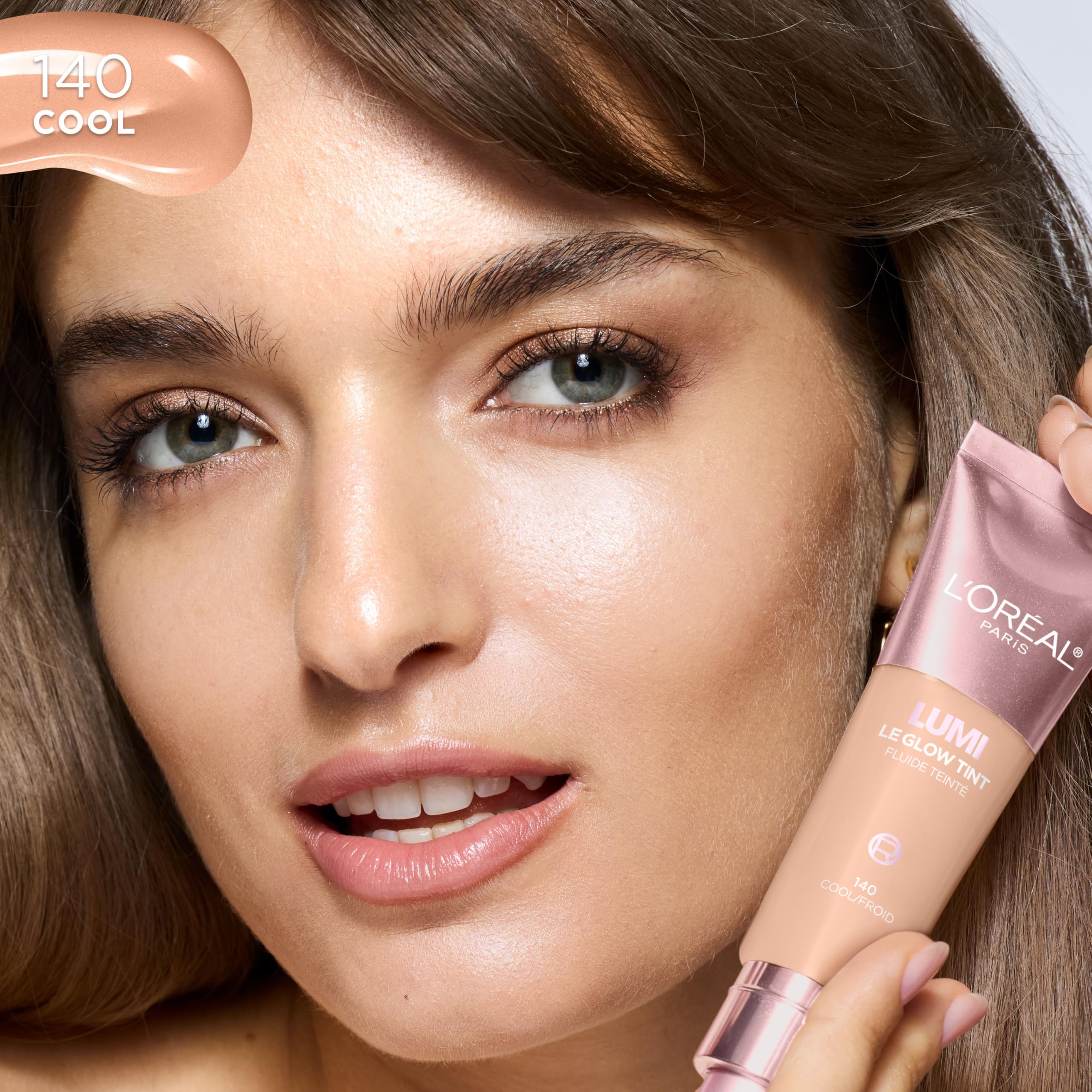 L'Oreal Paris Lumi Le Glow Tint – Lightweight Water-Based Tint with Buildable Coverage and Glow