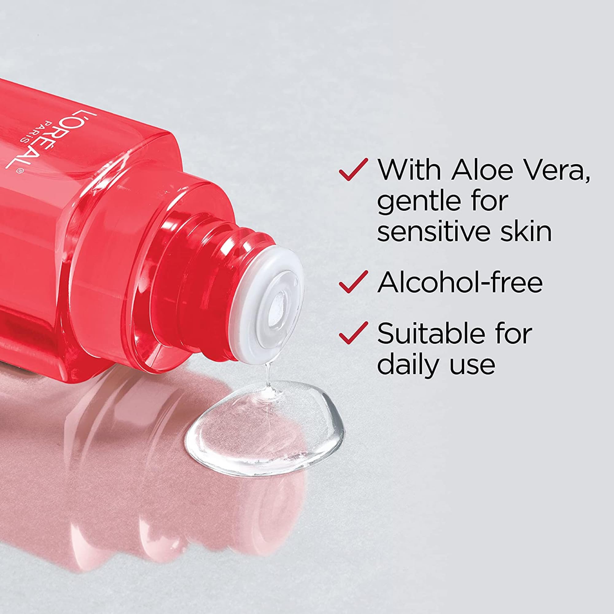 L'Oreal Paris Revitalift 5% Glycolic Toner with Aloe Vera – Fragrance Free, Alcohol Free, 6 oz
