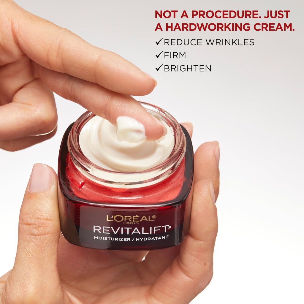 L'Oreal Paris Revitalift Triple Power Fragrance-Free Anti-Aging Moisturizer - Pro-Retinol, Hyaluronic Acid & Vitamin C (1.7 oz)