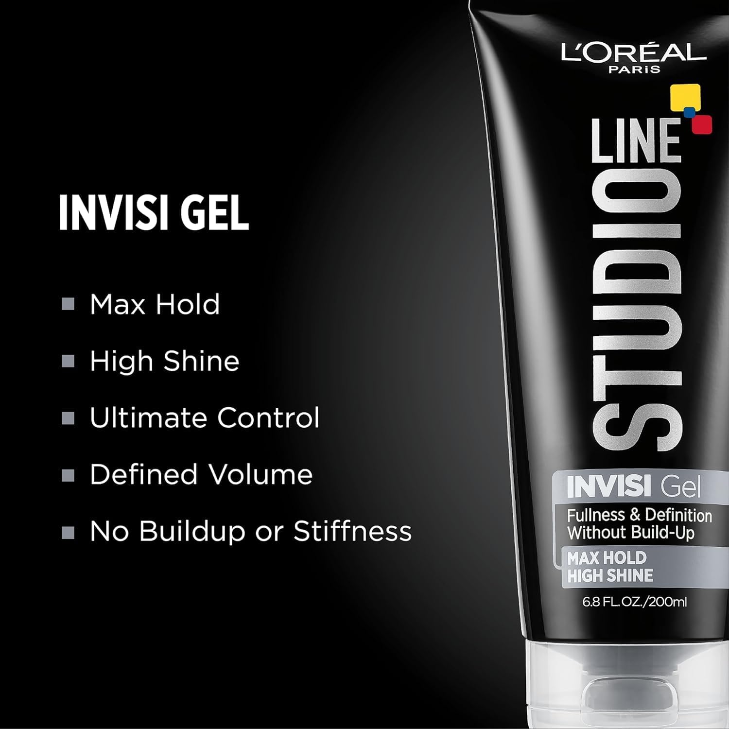 L'Oreal Paris Studio Line INVISI Gel – Strong Hold, 6.80 oz (Packs of 3)
