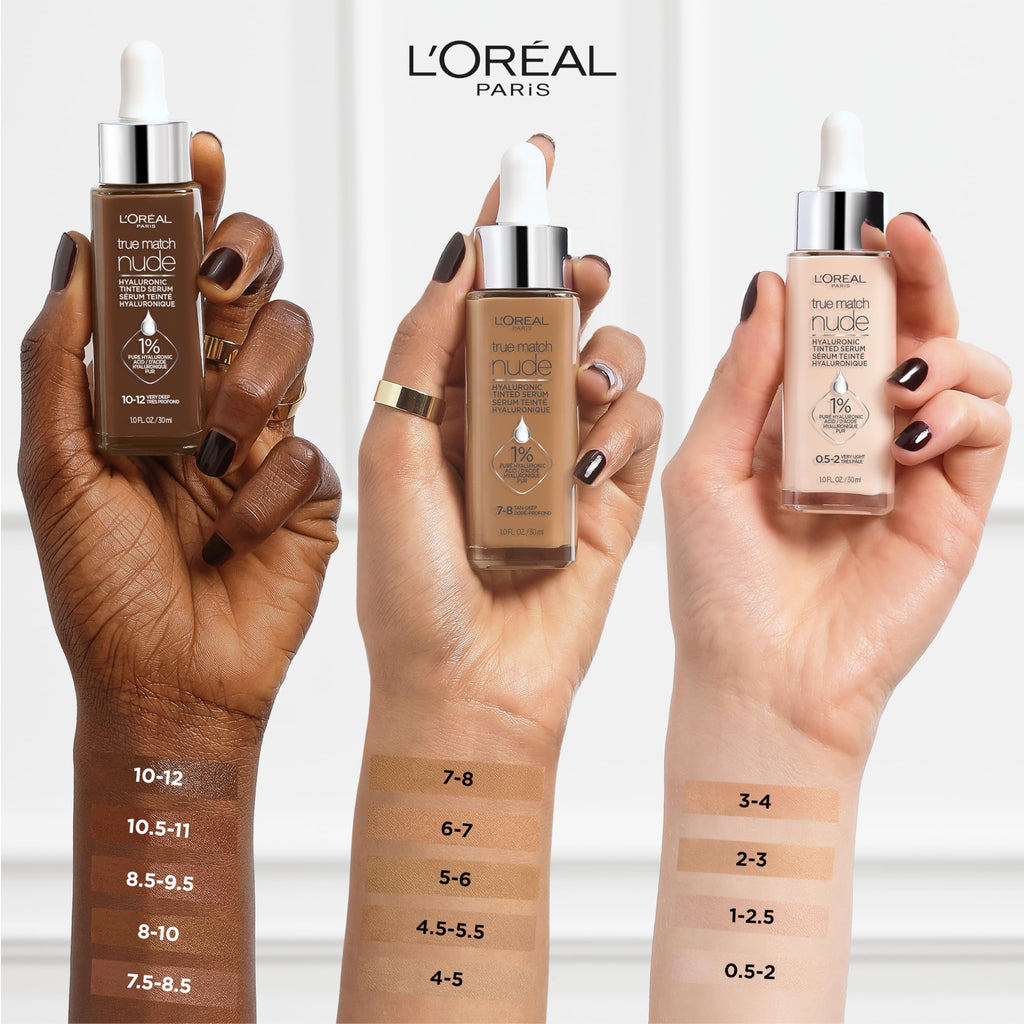 L'Oreal Paris True Match Nude Hyaluronic Serum Foundation Rich Medium 4.5-5.5 – 1 fl oz