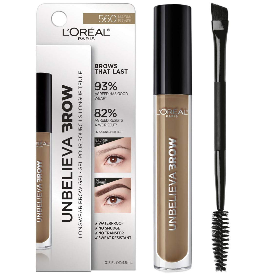 L'Oreal Paris Unbelieva-Brow Longwear Waterproof Tinted Brow Gel in Blonde | 0.15 fl oz
