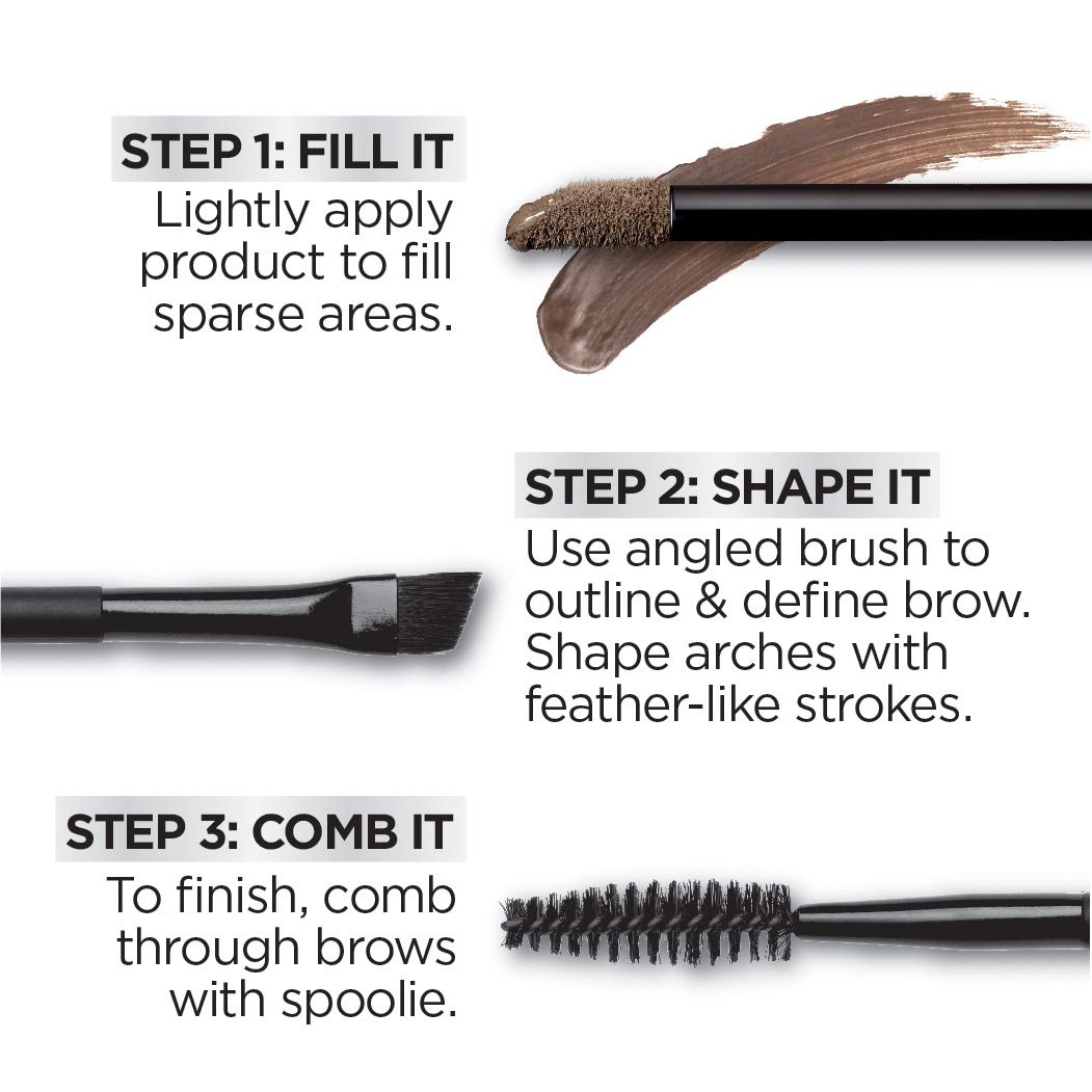 L'Oreal Paris Unbelieva-Brow Longwear Waterproof Tinted Brow Gel – Light Brunette (0.15 oz)