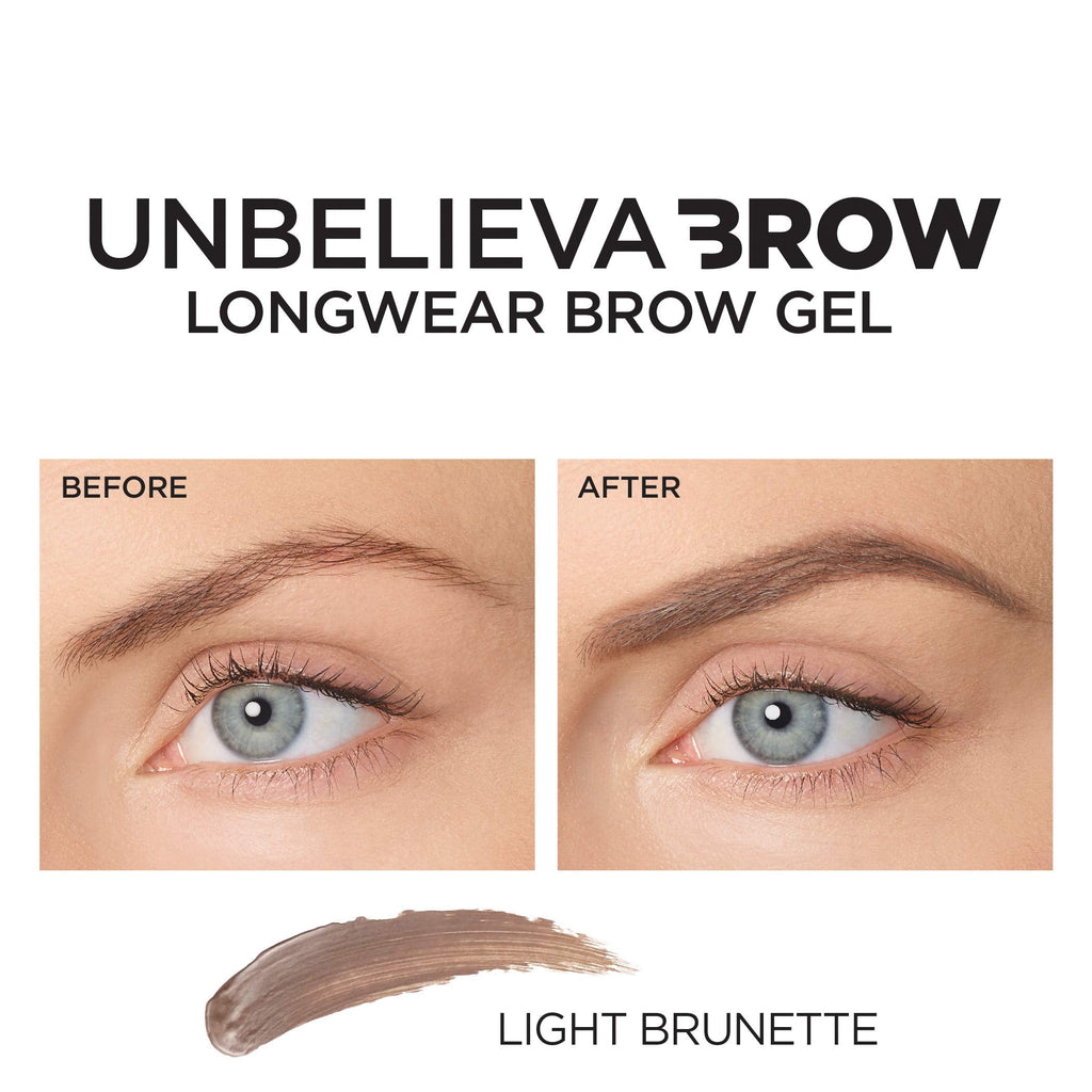 L'Oreal Paris Unbelieva-Brow Longwear Waterproof Tinted Brow Gel – Light Brunette (0.15 oz)