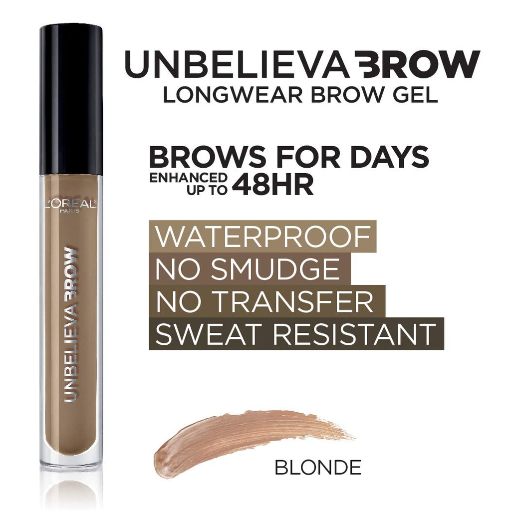 L'Oreal Paris Unbelieva-Brow Longwear Waterproof Tinted Brow Gel in Blonde | 0.15 fl oz