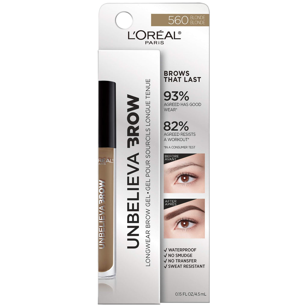 L'Oreal Paris Unbelieva-Brow Longwear Waterproof Tinted Brow Gel in Blonde | 0.15 fl oz
