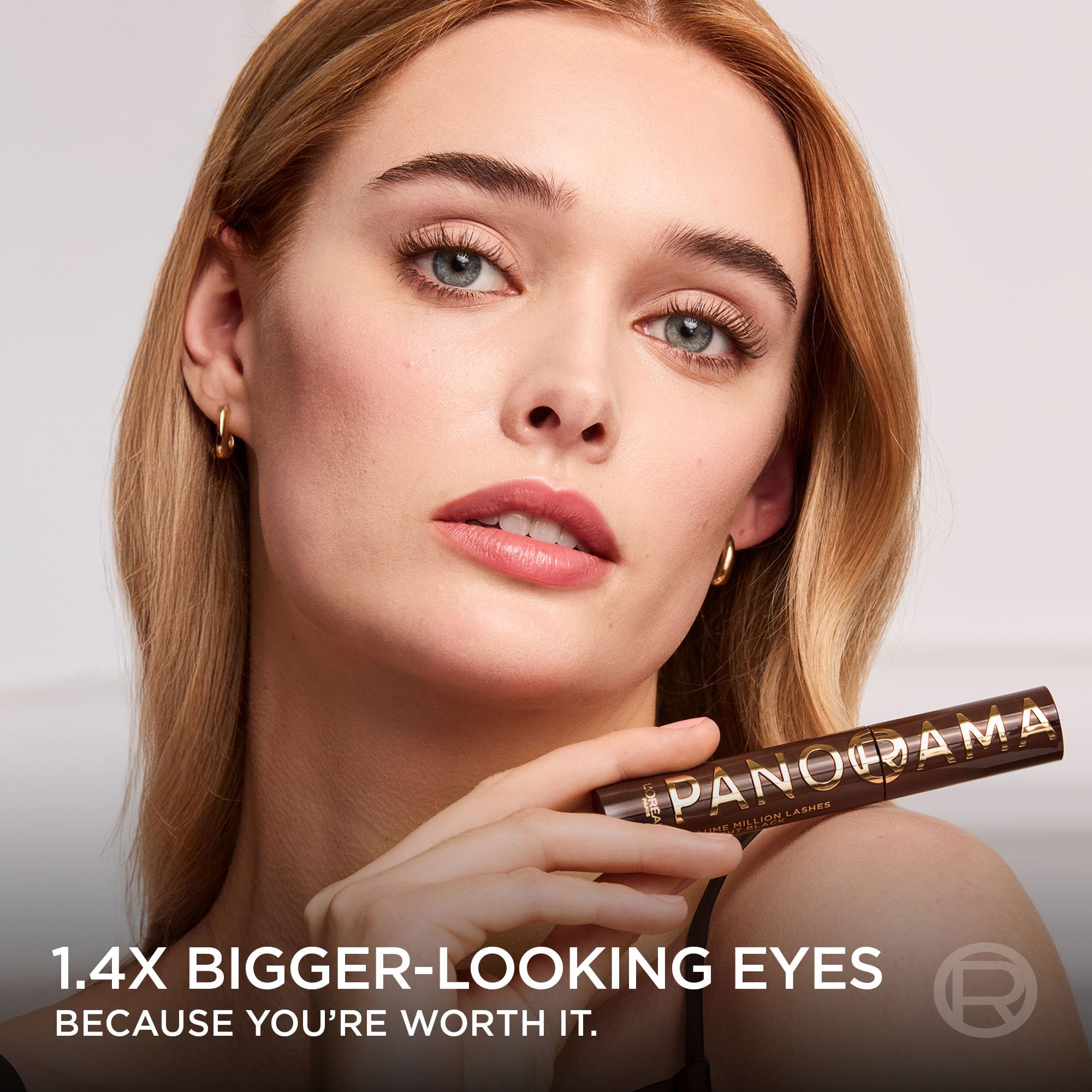 L'Oréal Paris Voluminous Panorama Chromatic Mascara – Brown Leather, 24h Wear