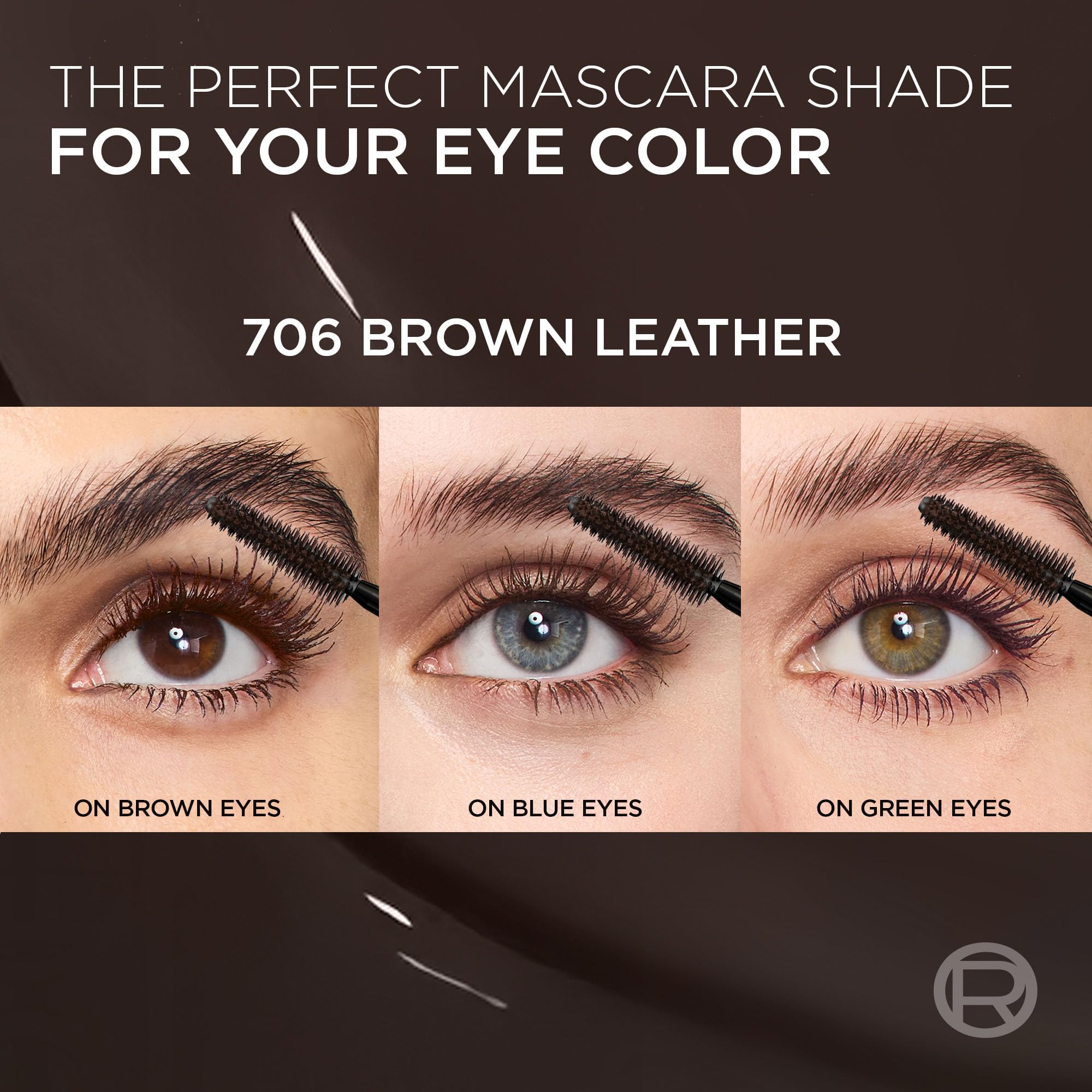 L'Oréal Paris Voluminous Panorama Chromatic Mascara – Brown Leather, 24h Wear