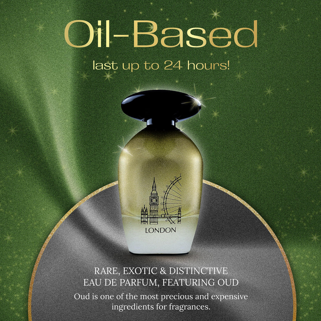 LOrientale Fragrances Night De Paris London – Oil-Based Amber Spicy EDP (100ml)
