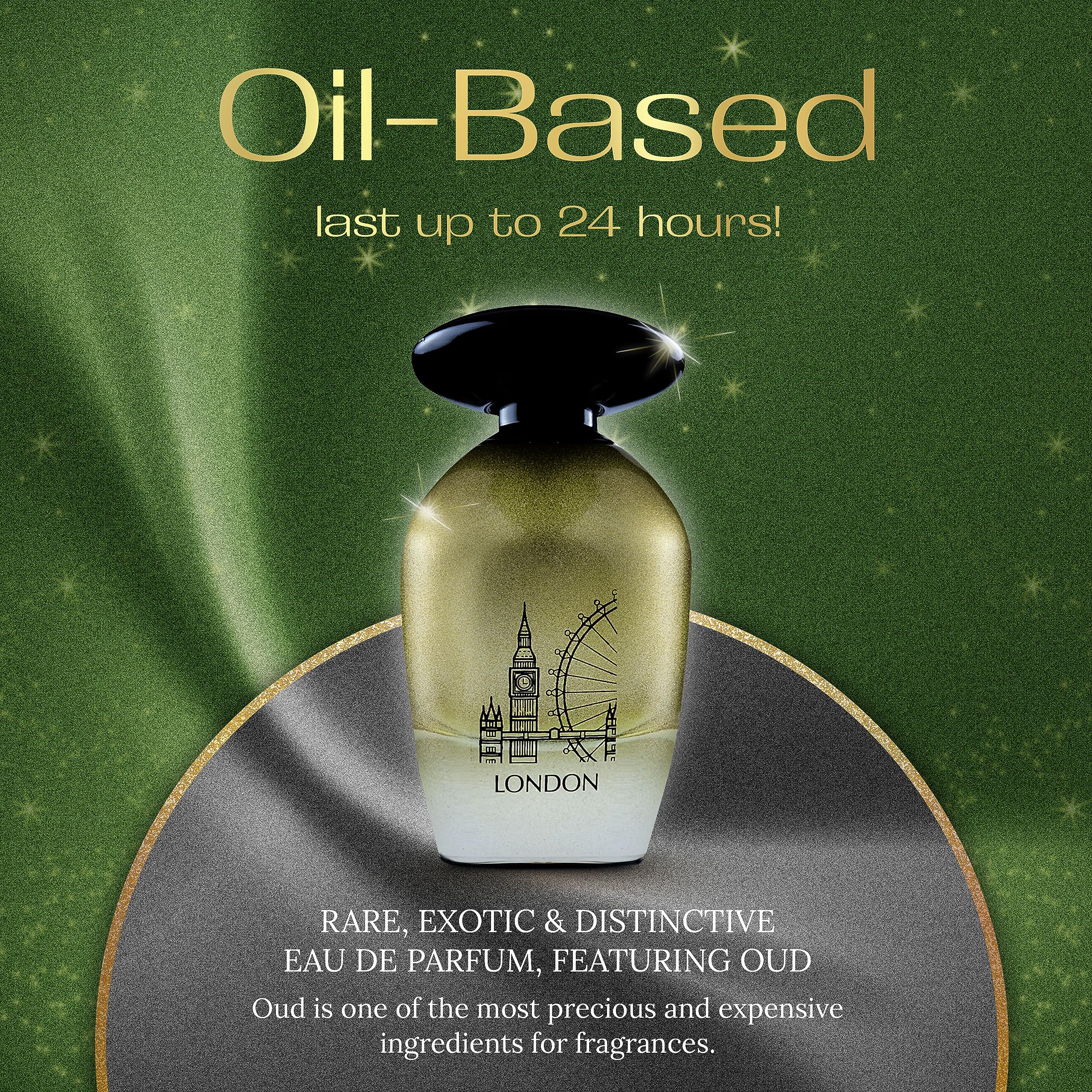 LOrientale Fragrances Night De Paris London – Oil-Based Amber Spicy EDP (100ml)