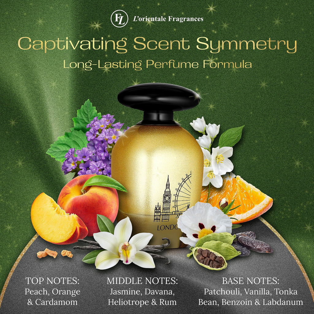 LOrientale Fragrances Night De Paris London – Oil-Based Amber Spicy EDP (100ml)