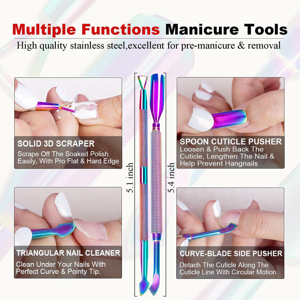 LOUINSTIC Gel Nail Polish Remover Kit — Quick, Acetone-Free Removal in 2–5 Minutes