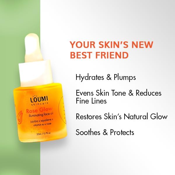 LOUMI Skincare Glow & Aloe Duo Bundle – RoseGlow Oil + Say Aloe! All Day Cream