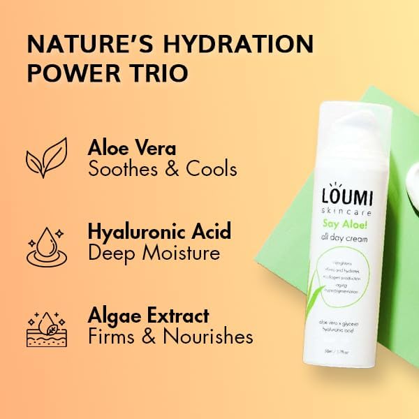 LOUMI Skincare Glow & Aloe Duo Bundle – RoseGlow Oil + Say Aloe! All Day Cream