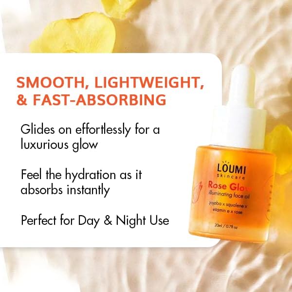 LOUMI Skincare Glow & Aloe Duo Bundle – RoseGlow Oil + Say Aloe! All Day Cream