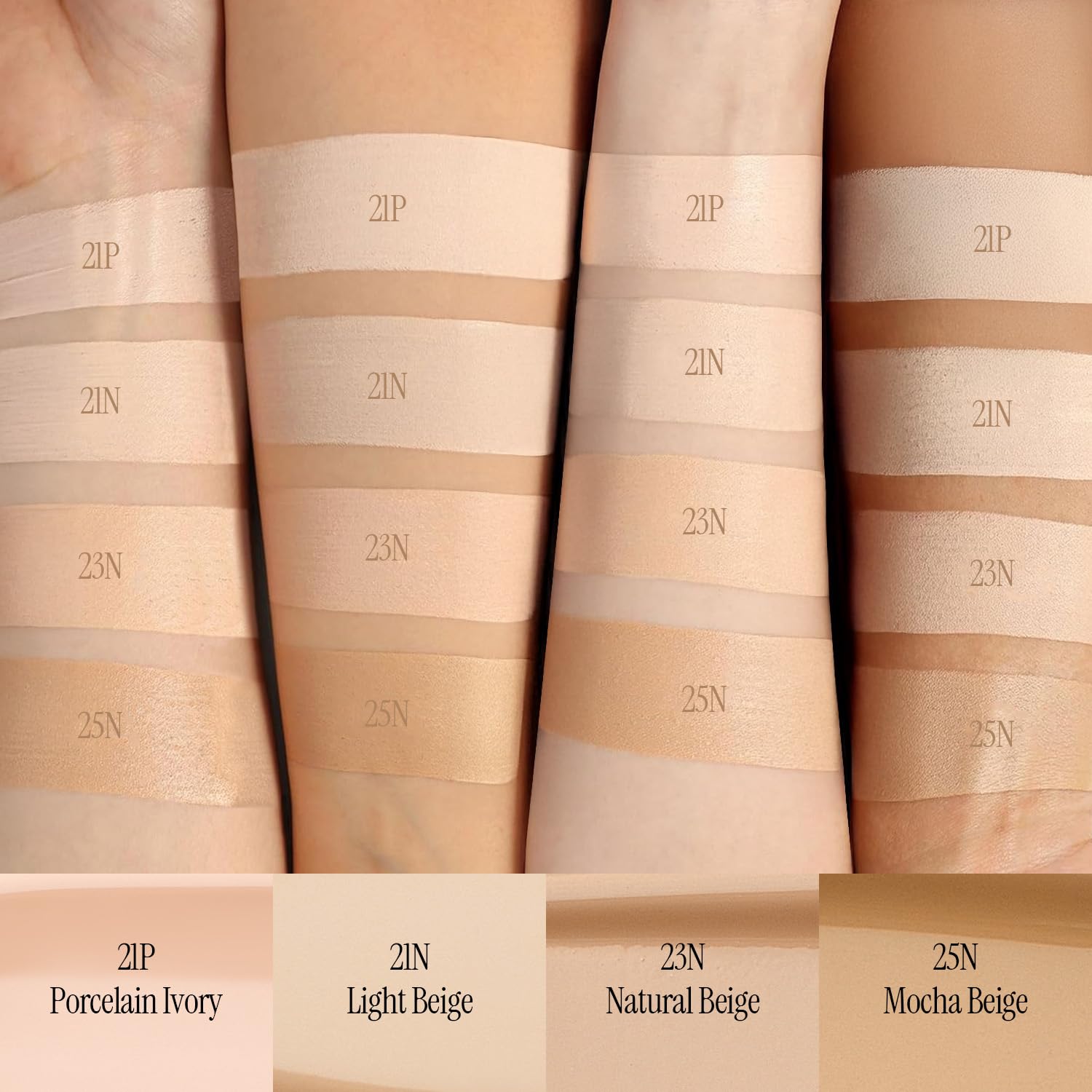 LOVB LOVB Natural Cover Glow Cushion Foundation | Satin Radiant Finish | Korean Foundation Makeup | Long-Lasting Natural Coverage | Porcelain Ivory 0.42 oz