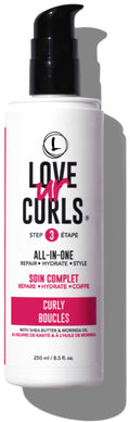 Love Ur Curls All-in-One Curl Cream Styler – Anti-Frizz, Repair & Definition (250 mL)
