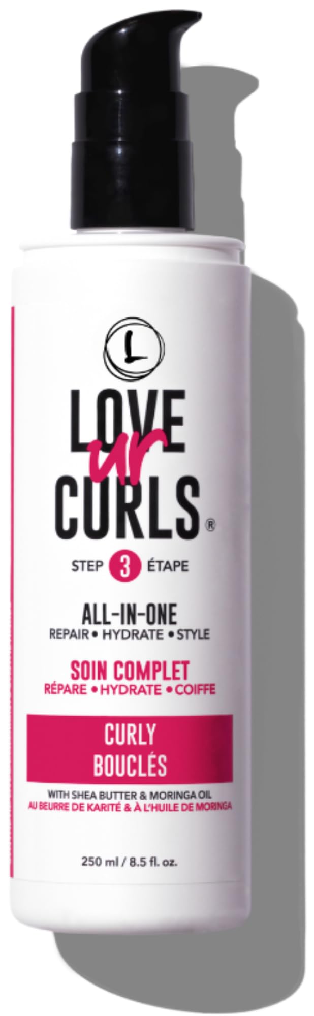 Love Ur Curls All-in-One Curl Cream Styler – Anti-Frizz, Repair & Definition (250 mL)