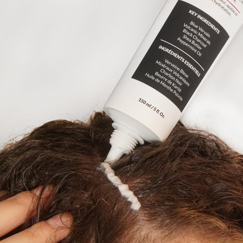 Love Ur Curls Exfoliating Scalp Scrub – Pre-Shampoo Buildup Removal, Peppermint, 150mL